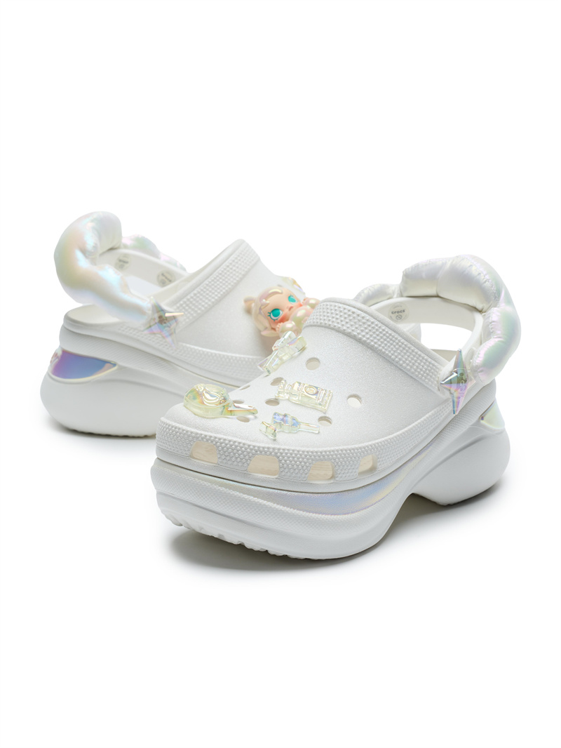 Crocs x MOLLY联名系列 Baby Molly炫光小鲸鱼洞洞鞋