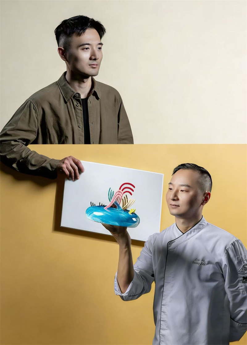 艺术家单晓明与甜品师Luke