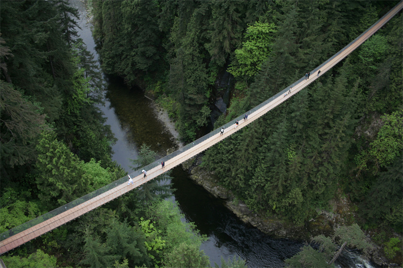 卡佩兰奴吊桥 ©Destination Vancouver，Capilano Suspension Bridge Park
