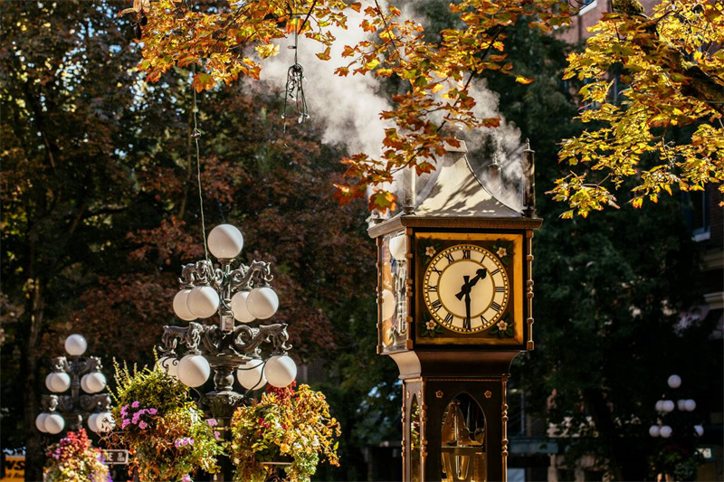 盖士镇的蒸汽钟 ©Destination Vancouver，Nelson Mouellic