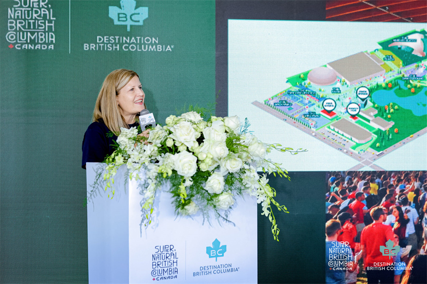 加拿大BC省旅游局亚太及墨西哥市场发展经理Monica Leeck李梦女士 ©Destination BC