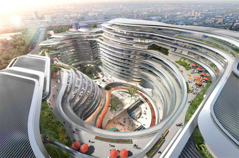 20260707-建筑中庭俯视图